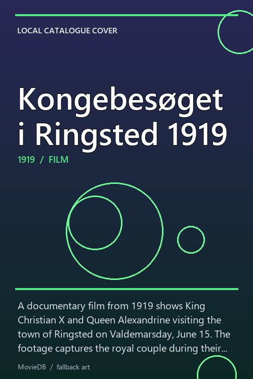 Kongebesøget i Ringsted 1919 poster