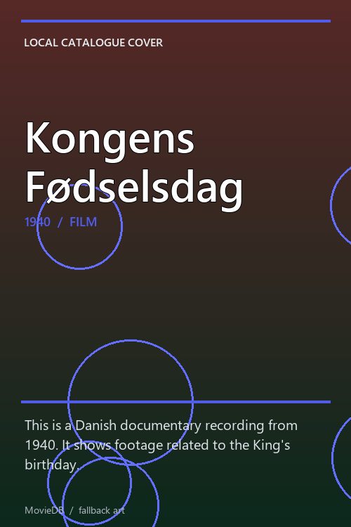 Kongens Fødselsdag poster