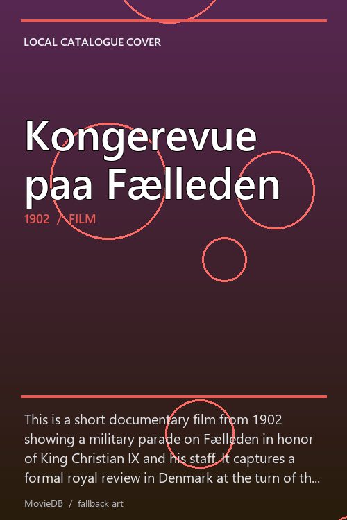 Kongerevue paa Fælleden poster