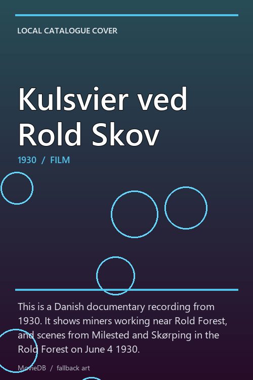 Kulsvier ved Rold Skov poster