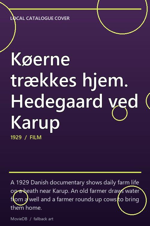 Køerne trækkes hjem. Hedegaard ved Karup poster