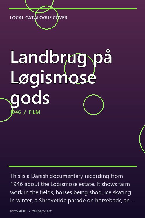 Landbrug på Løgismose gods poster