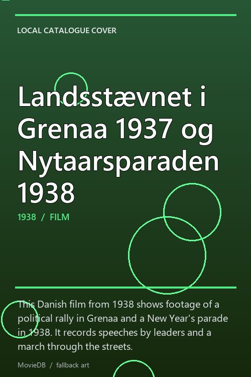 Landsstævnet i Grenaa 1937 og Nytaarsparaden 1938 poster