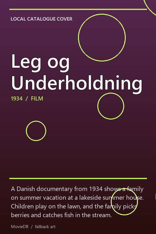 Leg og Underholdning poster
