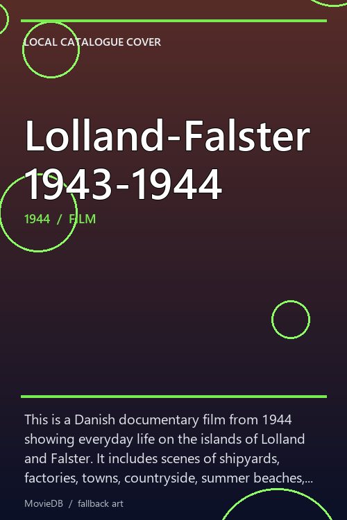 Lolland-Falster 1943-1944 poster