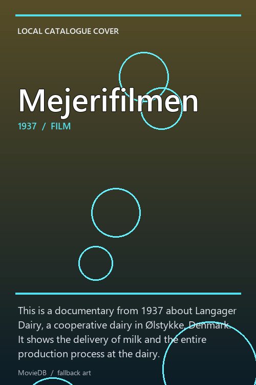 Mejerifilmen poster
