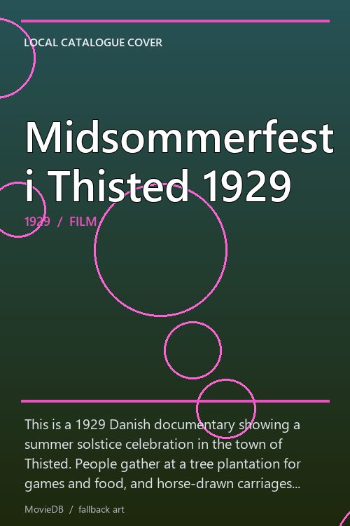 Midsommerfest i Thisted 1929 poster