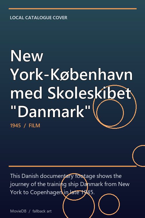 New York-København med Skoleskibet "Danmark" poster