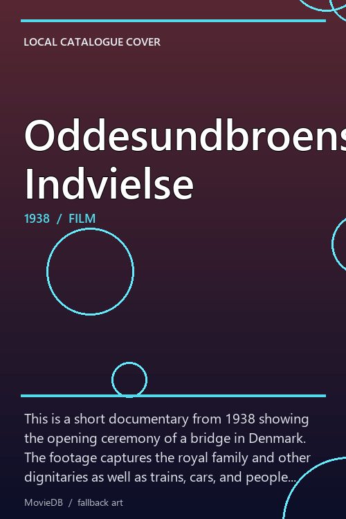 Oddesundbroens Indvielse poster