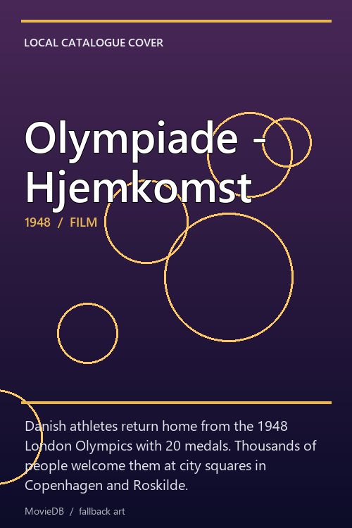 Olympiade - Hjemkomst poster