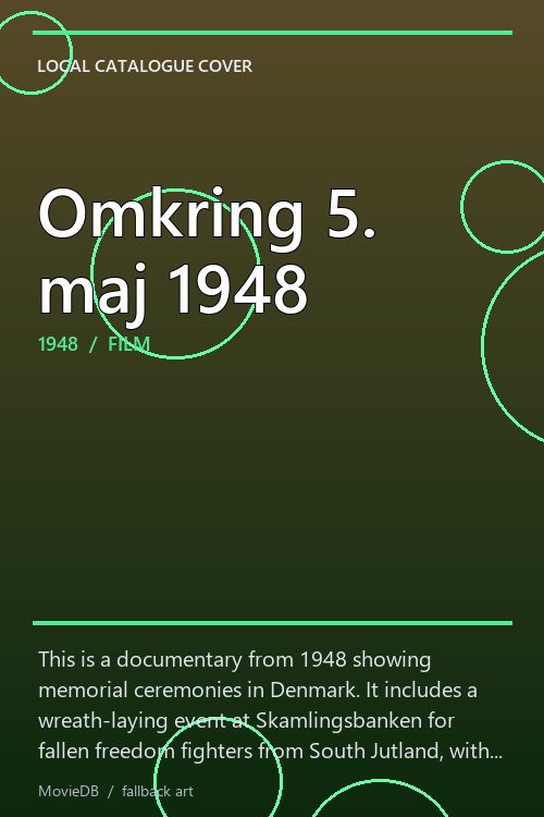 Omkring 5. maj 1948 poster