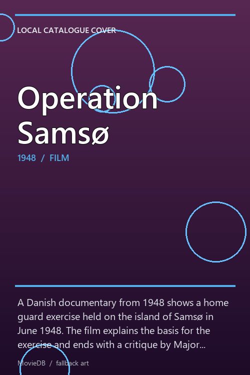 Operation Samsø poster