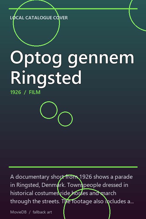 Optog gennem Ringsted poster
