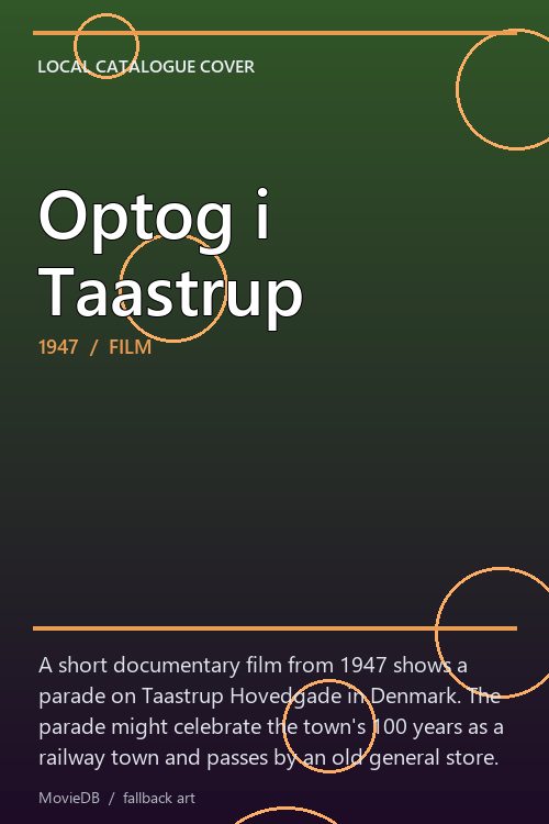 Optog i Taastrup poster