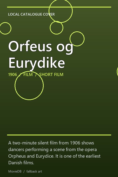 Orfeus og Eurydike poster