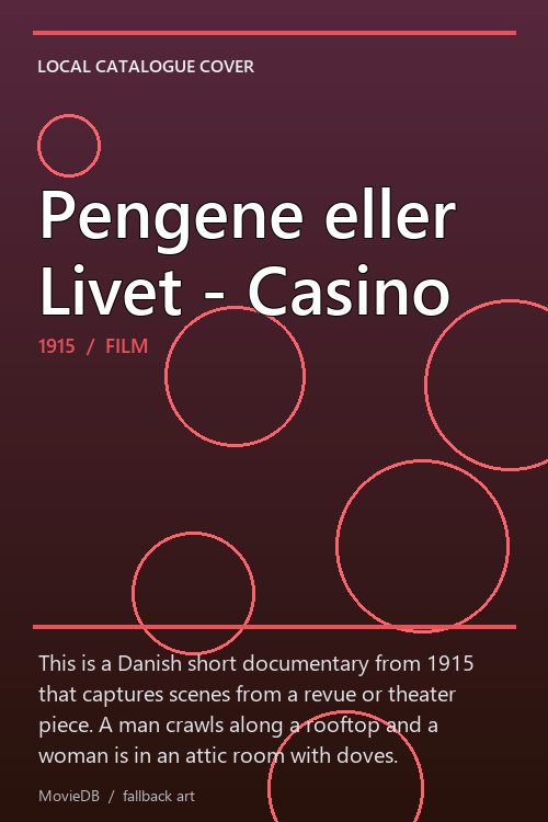 Pengene eller Livet - Casino poster