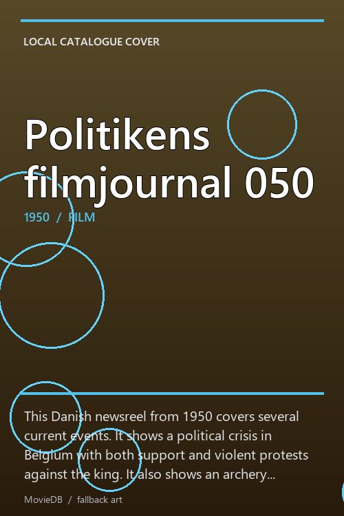 Politikens filmjournal 050 poster