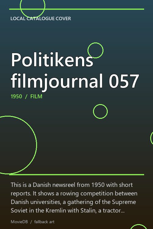 Politikens filmjournal 057 poster