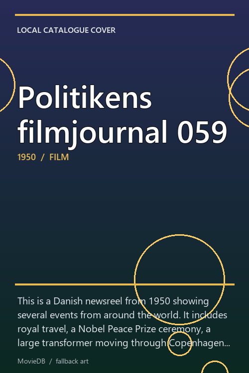 Politikens filmjournal 059 poster