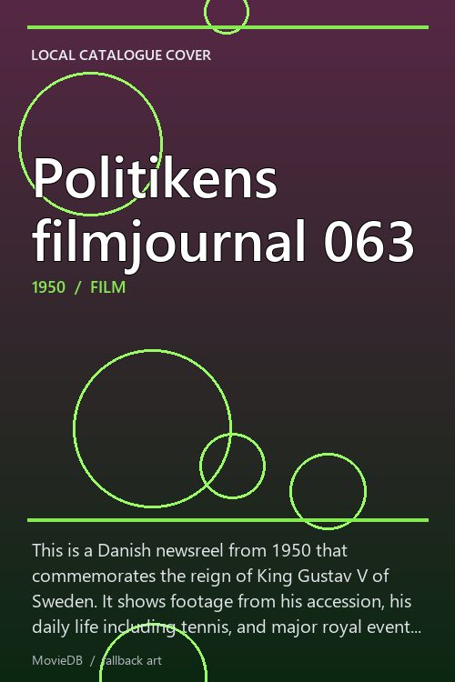Politikens filmjournal 063 poster