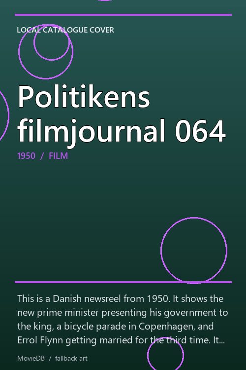 Politikens filmjournal 064 poster