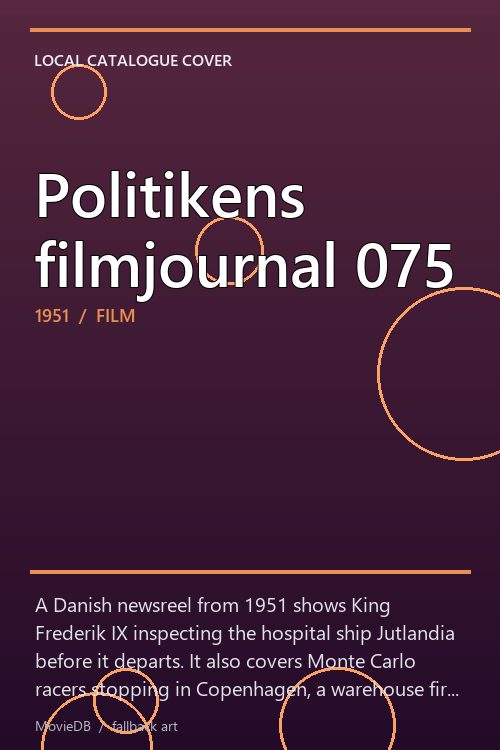 Politikens filmjournal 075 poster