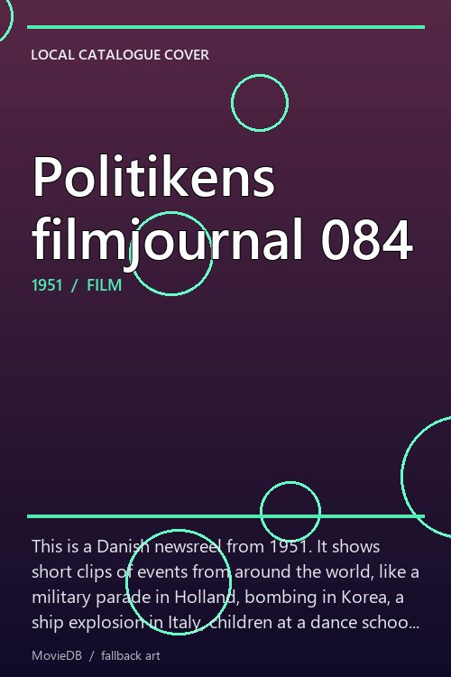 Politikens filmjournal 084 poster