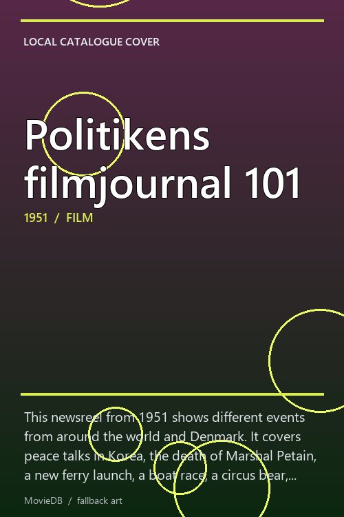 Politikens filmjournal 101 poster
