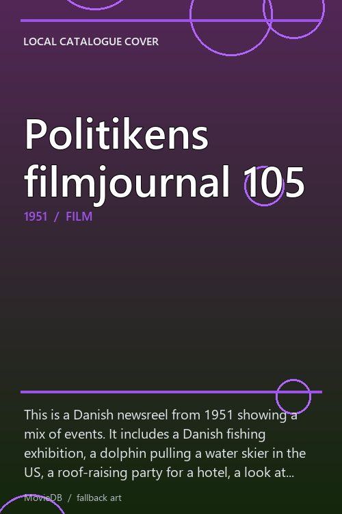 Politikens filmjournal 105 poster
