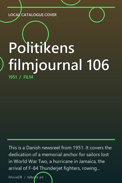 Politikens filmjournal 106 poster