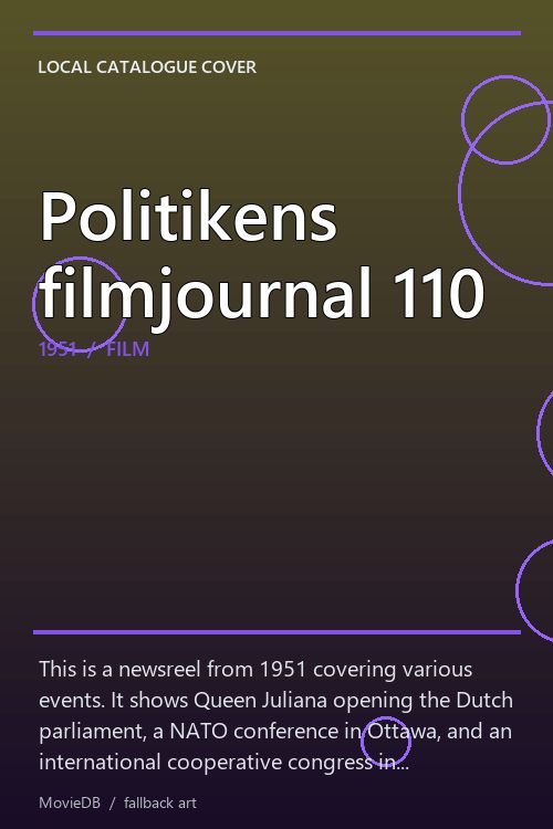 Politikens filmjournal 110 poster