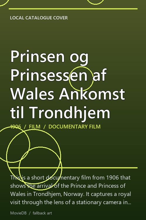 Prinsen og Prinsessen af Wales Ankomst til Trondhjem poster