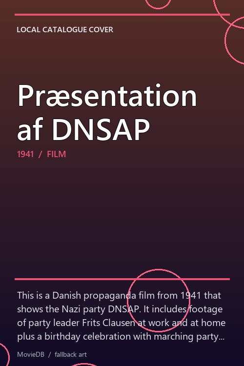 Præsentation af DNSAP poster