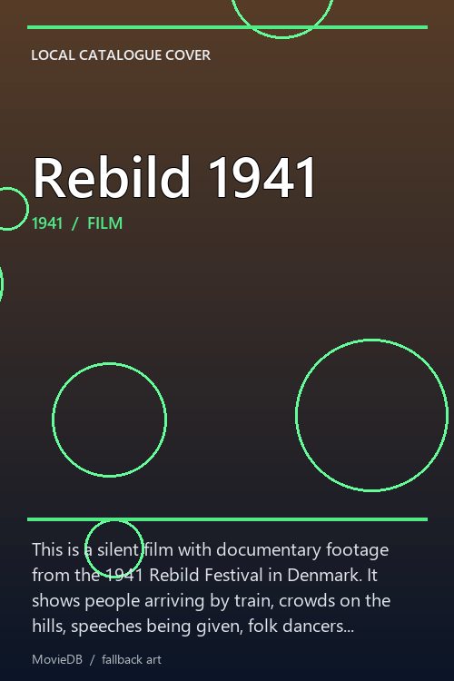 Rebild 1941 poster