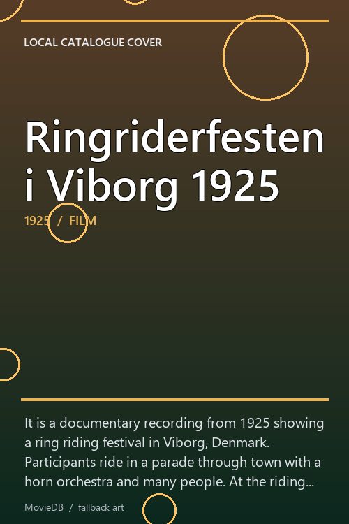 Ringriderfesten i Viborg 1925 poster