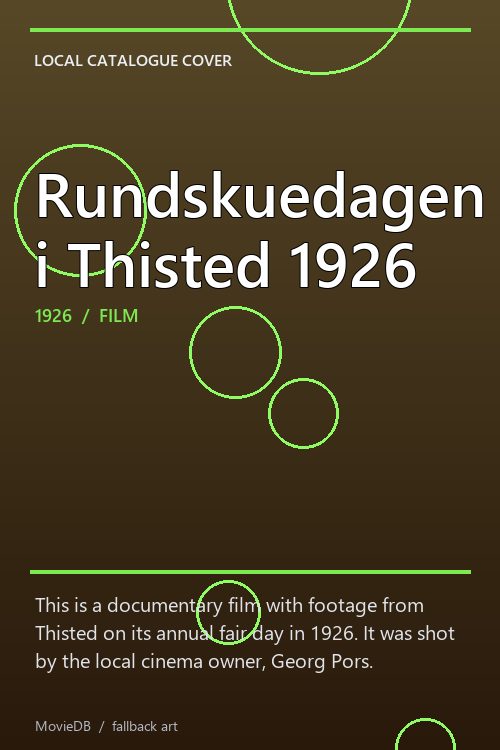 Rundskuedagen i Thisted 1926 poster