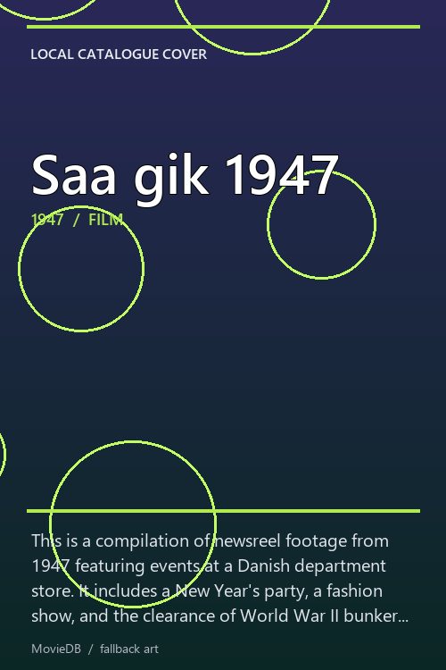 Saa gik 1947 poster