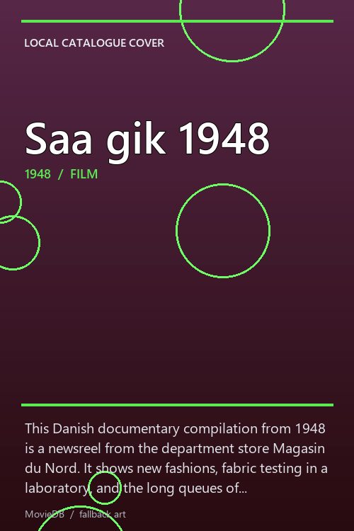 Saa gik 1948 poster