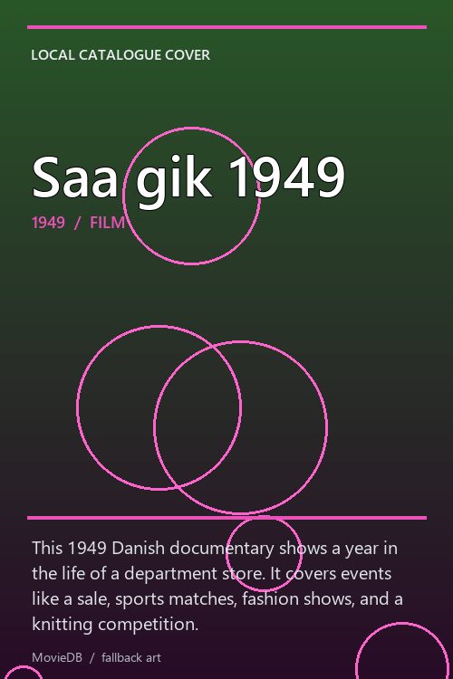 Saa gik 1949 poster