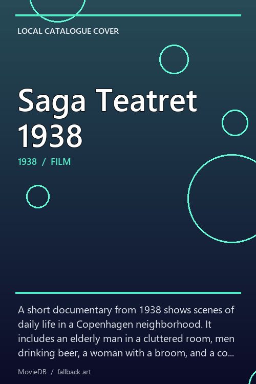 Saga Teatret 1938 poster