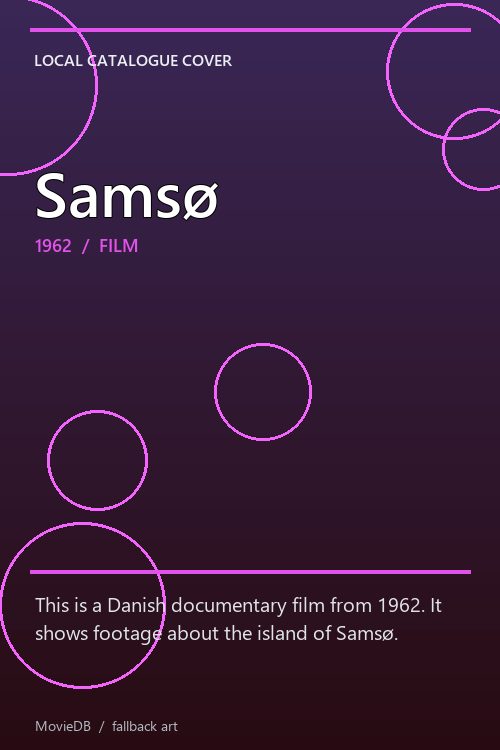 Samsø poster