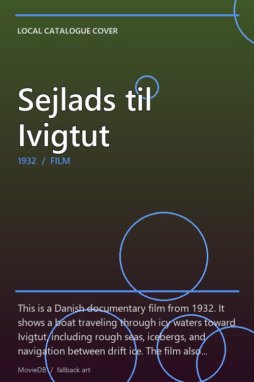 Sejlads til Ivigtut poster