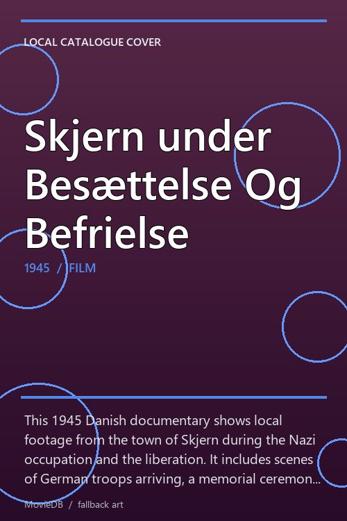 Skjern under Besættelse Og Befrielse poster