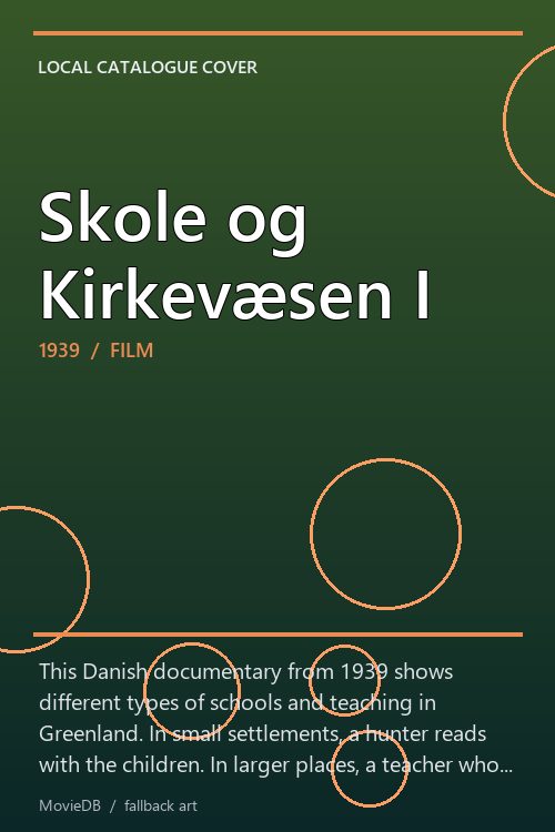 Skole og Kirkevæsen I poster