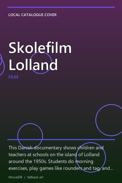 Skolefilm Lolland poster