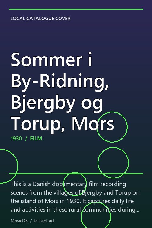 Sommer i By-Ridning, Bjergby og Torup, Mors poster