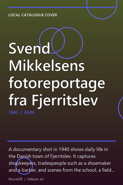 Svend Mikkelsens fotoreportage fra Fjerritslev poster