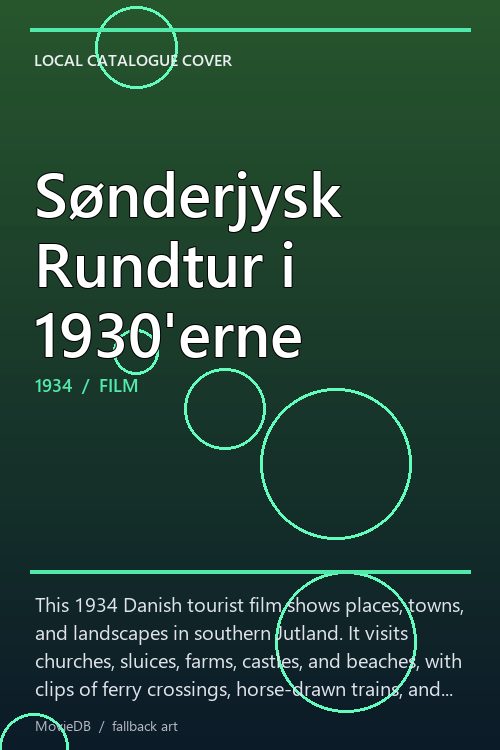 Sønderjysk Rundtur i 1930'erne poster