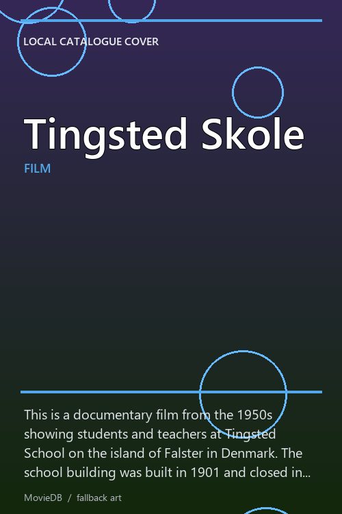 Tingsted Skole poster