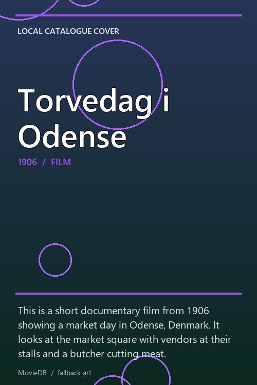 Torvedag i Odense poster